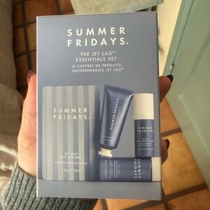 Summer Fridays Jet Lag Essentials Set - Blue and White